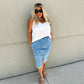 PREORDER: Riviera Denim Skirt