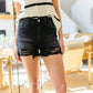 Judy Blue Black Distressed Cut Off Shorts