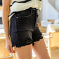 Judy Blue Black Distressed Cut Off Shorts