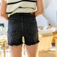 Judy Blue Black Distressed Cut Off Shorts