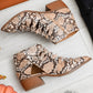 Sadie Ankle Boots In Snakeskin
