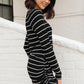 Sailing Stripes Top in Black