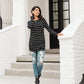 Sailing Stripes Top in Black