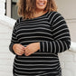 Sailing Stripes Top in Black
