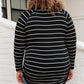 Sailing Stripes Top in Black