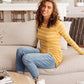Sailing Stripes Top in Yellow