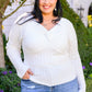 Sasha Fuzzy Twist Detail Sweater In Ivory