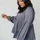 Sassy Swing Top in Charcoal