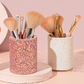 Simply Dazzled Storage and Brush Set in White
