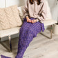 Seaside Magic Chenille Mermaid Tail In Purple