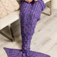 Seaside Magic Chenille Mermaid Tail In Purple