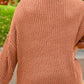 Seasonal Shift Long Sleeve Knit Sweater In Toffee