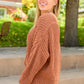 Seasonal Shift Long Sleeve Knit Sweater In Toffee