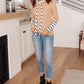 Secret Stripes Cowl Neck Top