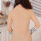 Secret Stripes Cowl Neck Top