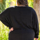 See Myself In You Boat Neck Dolman Sleeve Top