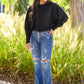 See Myself In You Boat Neck Dolman Sleeve Top