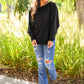 See Myself In You Boat Neck Dolman Sleeve Top