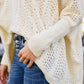 Seeing Patterns Loose Fit Knit Sweater In Cream