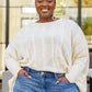 Seeing Patterns Loose Fit Knit Sweater In Cream