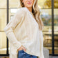 Seeing Patterns Loose Fit Knit Sweater In Cream