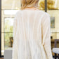 Seeing Patterns Loose Fit Knit Sweater In Cream