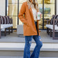 She's On Point Collared Coat In Rust