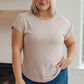 Selfishly Mine T-Shirt in Taupe