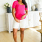 Sentimental Feelings Square Neck Top in Fuchsia