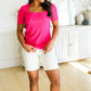 Sentimental Feelings Square Neck Top in Fuchsia