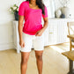 Sentimental Feelings Square Neck Top in Fuchsia