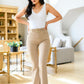 Judy Blue High Rise Tummy Control Flares in Khaki