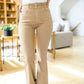 Judy Blue High Rise Tummy Control Flares in Khaki