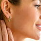 Set in Stone Rainbow Huggie Earrings