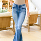 VERVET Sharon Mid Rise Flares