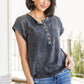 She's Alright Mineral Wash Sleeveless Henley