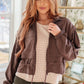 She's Got Game Cropped Jacket in Brown