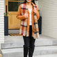 She's On Point Collared Coat In Rust