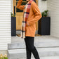 She's On Point Collared Coat In Rust