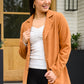 She's On Point Collared Coat In Rust