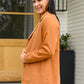 She's On Point Collared Coat In Rust