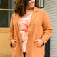 She's On Point Collared Coat In Rust