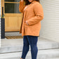 She's On Point Collared Coat In Rust