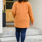 She's On Point Collared Coat In Rust
