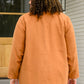 She's On Point Collared Coat In Rust