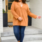 She's On Point Collared Coat In Rust