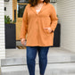 She's On Point Collared Coat In Rust