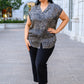 She's Unapologetic Animal Print Button Down