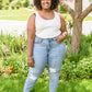 Judy Blue Tummy Control Distressed  Skinny Jeans