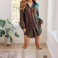 Shimmering Splendor Sequin Shirt Dress